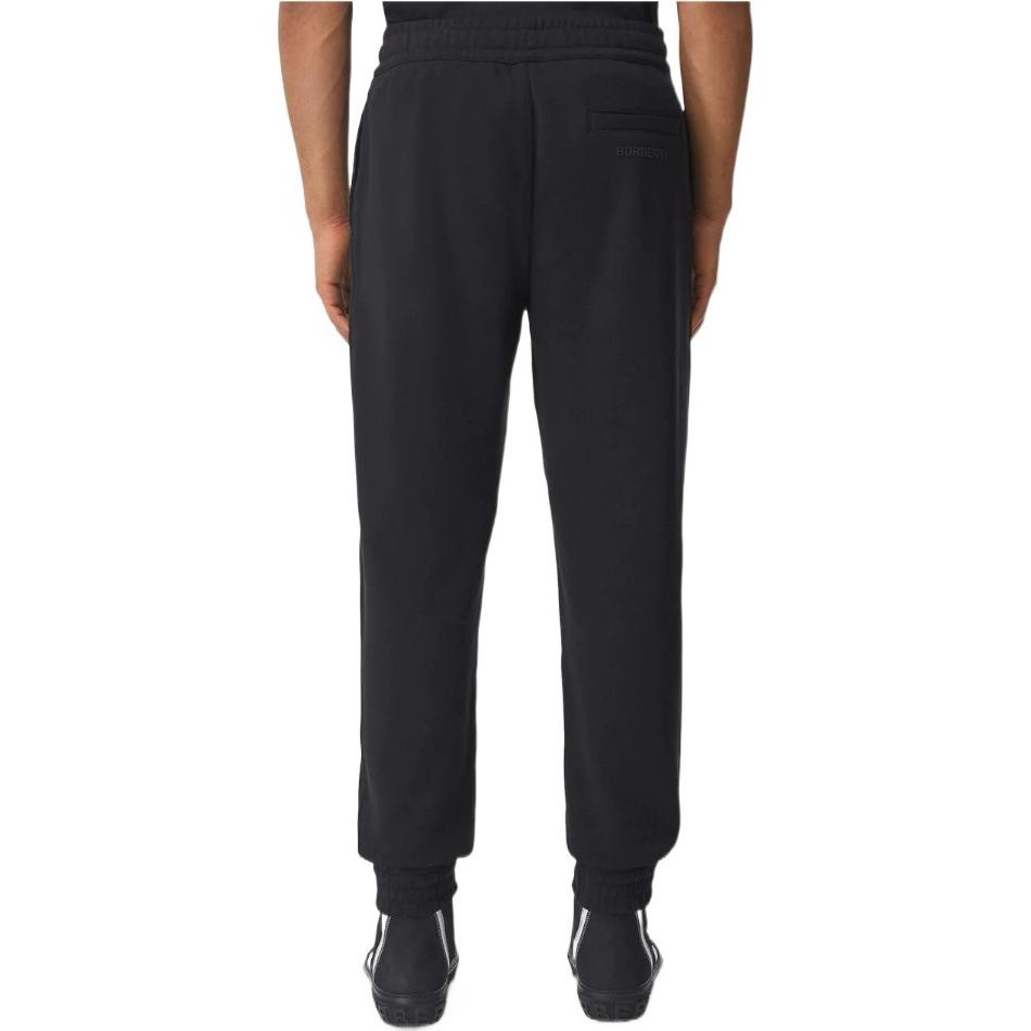 Shop Pantalones deportivos Burberry negros con cintura elástica y estampado de monstruo. 80519811