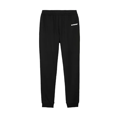 Burberry Black Elastic Waist Logo Jogger Pants. 80831511