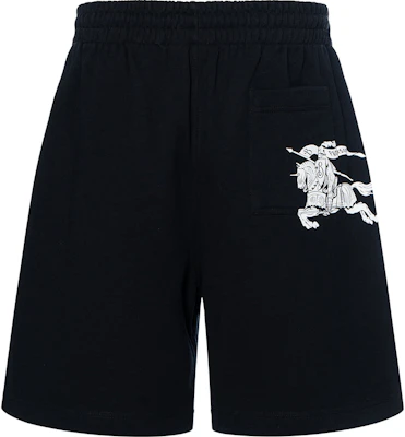 버버리 블랙 밴딩 웨이스트 스트레이트 핏 캐주얼 반바지. 80959251 Buy 버버리 블랙 밴딩 웨이스트 스트레이트 핏 캐주얼 반바지. 80959251