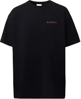 Burberry Black Embroidered Logo Crewneck Loose Fit T-Shirt. 80575481 Burberry Black Embroidered Logo Crewneck Loose Fit T-Shirt. 80575481
