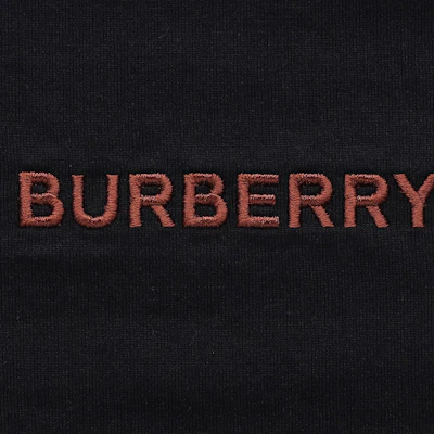 バーバリー ブラック 刺繍ロゴ クルーネック ルーズフィット Tシャツ 80575481 Details for バーバリー ブラック 刺繍ロゴ クルーネック ルーズフィット Tシャツ 80575481