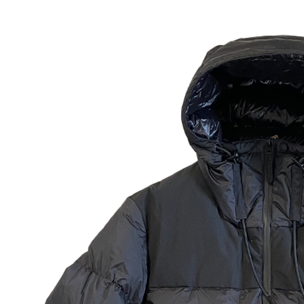 Shop バーバリー ブラック フード付き ダウンジャケット ジッパー&ポケット付き 80684951