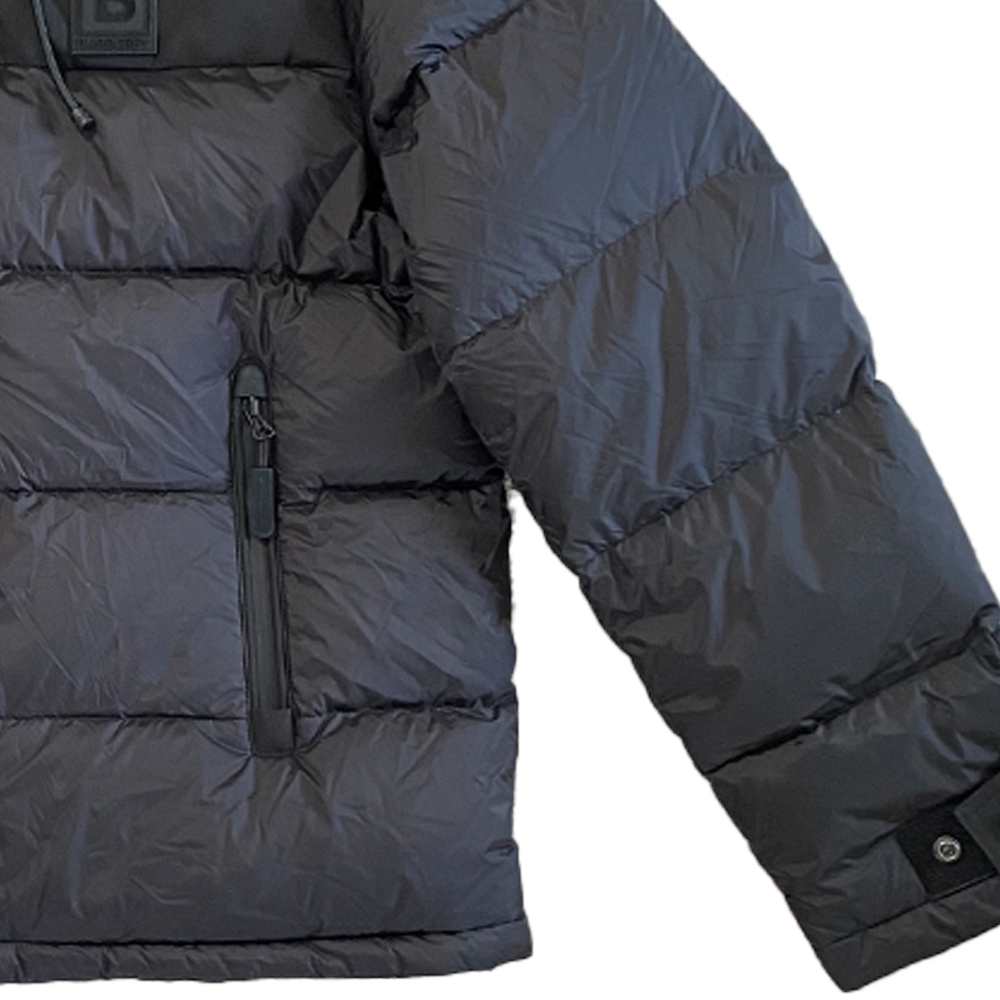 Details for バーバリー ブラック フード付き ダウンジャケット ジッパー&ポケット付き 80684951
