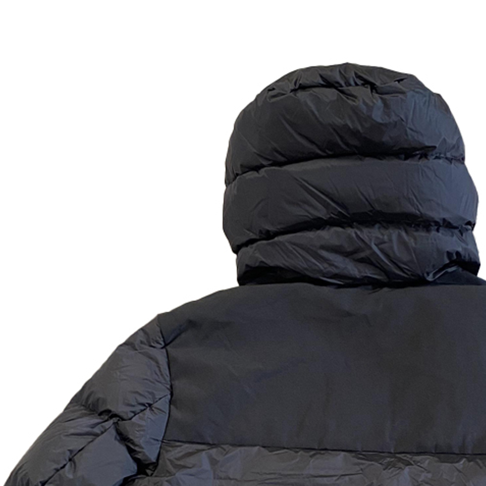 Sizing バーバリー ブラック フード付き ダウンジャケット ジッパー&ポケット付き 80684951