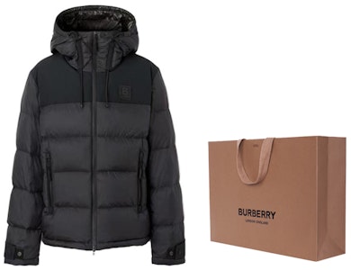 バーバリー ブラック フード付き ダウンジャケット ジッパー&ポケット付き 80684951 Cheap バーバリー ブラック フード付き ダウンジャケット ジッパー&ポケット付き 80684951