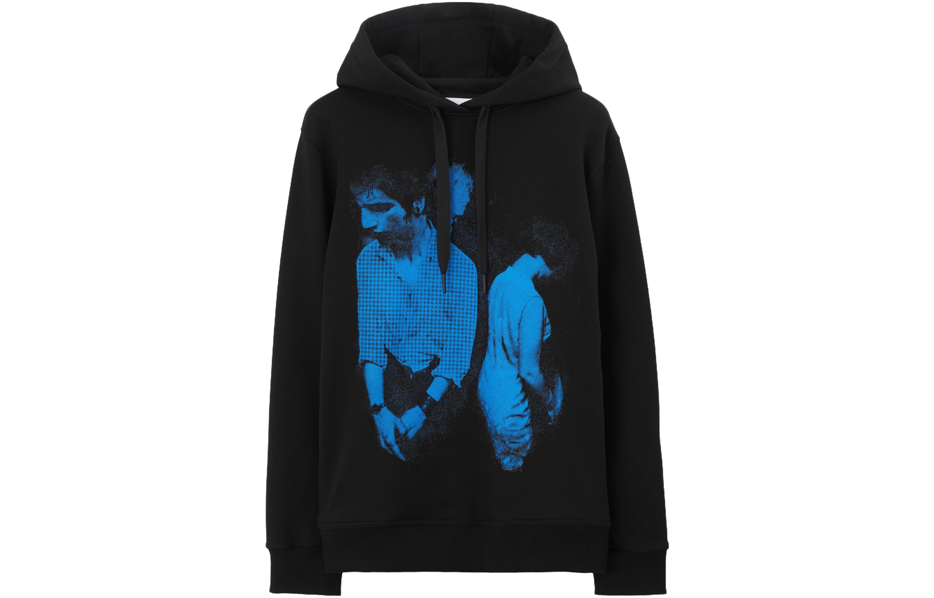 Burberry  Black Hoodie with Graphic Print Design 80711761