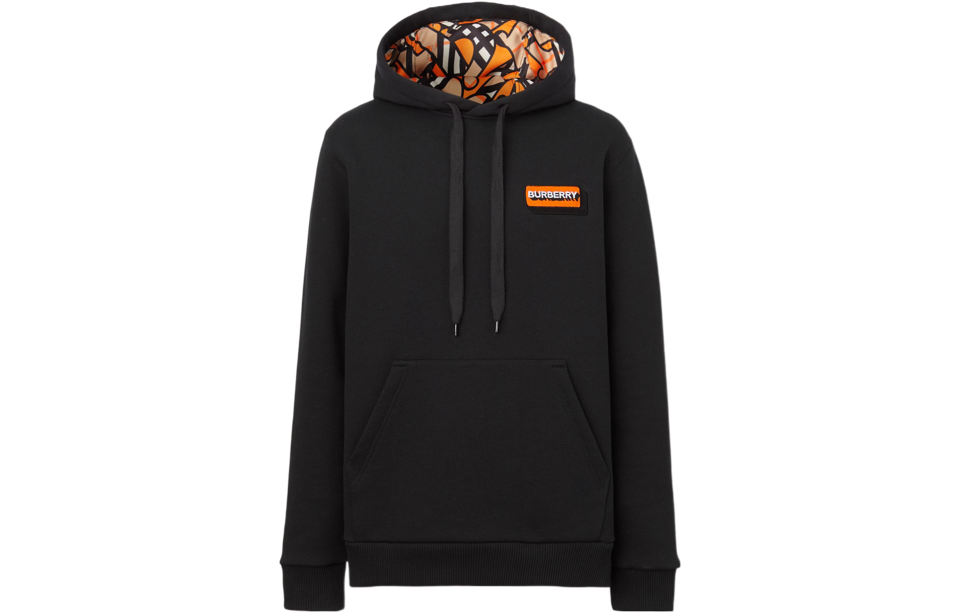 Order Burberry  Black Hoodie with Logo Patch Design. 80572601