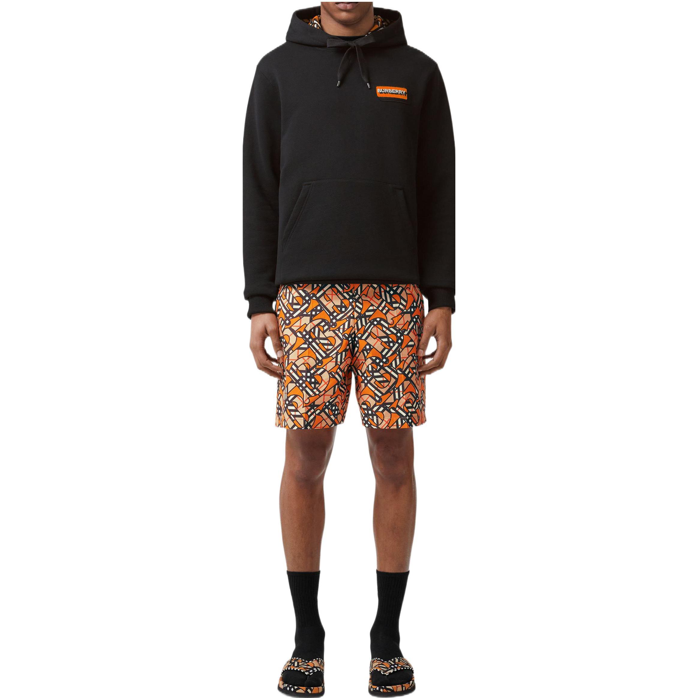 Lookbook Burberry  Black Hoodie with Logo Patch Design. 80572601