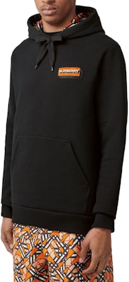 Burberry Black Hoodie with Logo Patch Design. 80572601 Purchase Burberry Black Hoodie with Logo Patch Design. 80572601