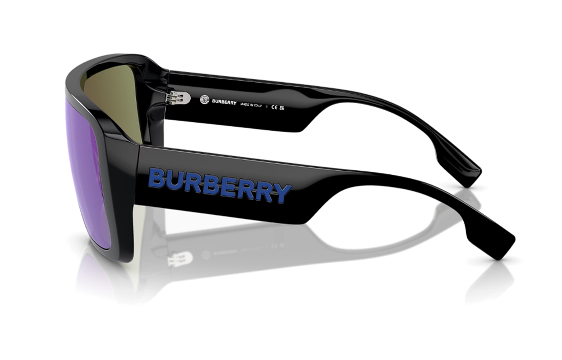 Burberry  Black Irregular Frame Sunglasses with Logo Branding. BE4401U300155 圖 5