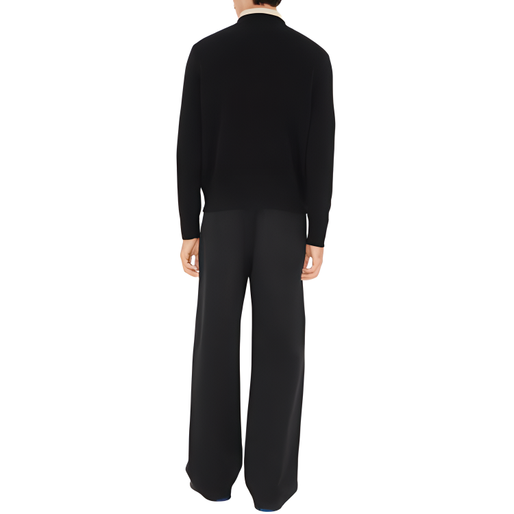 Burberry  Black Knit Sweater with Logo Print and Dropped Shoulder Design 80999211 圖 5