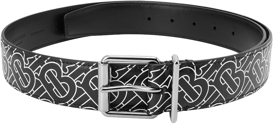 Burberry Black Leather Belt with Trendy Letter Print, 3.5cm Width. 8049387 Lookbook Burberry Black Leather Belt with Trendy Letter Print, 3.5cm Width. 8049387