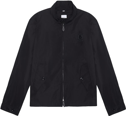 버버리 블랙 가죽 로고 패치 캐주얼 긴팔 재킷 80616521 Order 버버리 블랙 가죽 로고 패치 캐주얼 긴팔 재킷 80616521