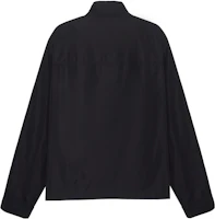 Lookbook Burberry 黑色皮革標誌貼片休閒長袖外套 80616521