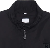 Details for Burberry 黑色皮革標誌貼片休閒長袖外套 80616521