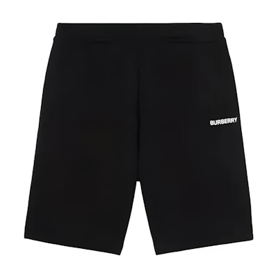Burberry Black Letter Logo Print Casual Shorts 8055354 BCS