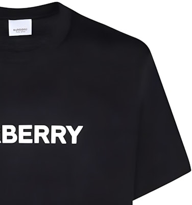 Burberry Baju T-Shirt Hitam Cetakan Huruf Leher Bulat Lengan Pendek. 80842331 Sizing Burberry Baju T-Shirt Hitam Cetakan Huruf Leher Bulat Lengan Pendek. 80842331