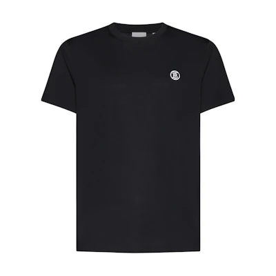 Burberry Black Letter Print Crew Neck T-Shirt 80840141