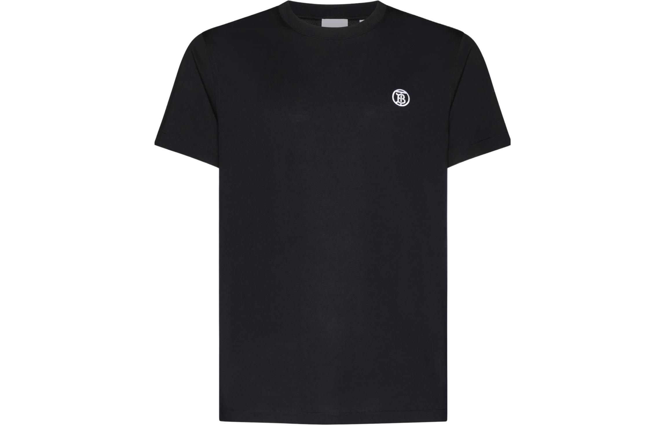 Burberry  Black Letter Print Crew Neck T-Shirt 80840141 圖 2