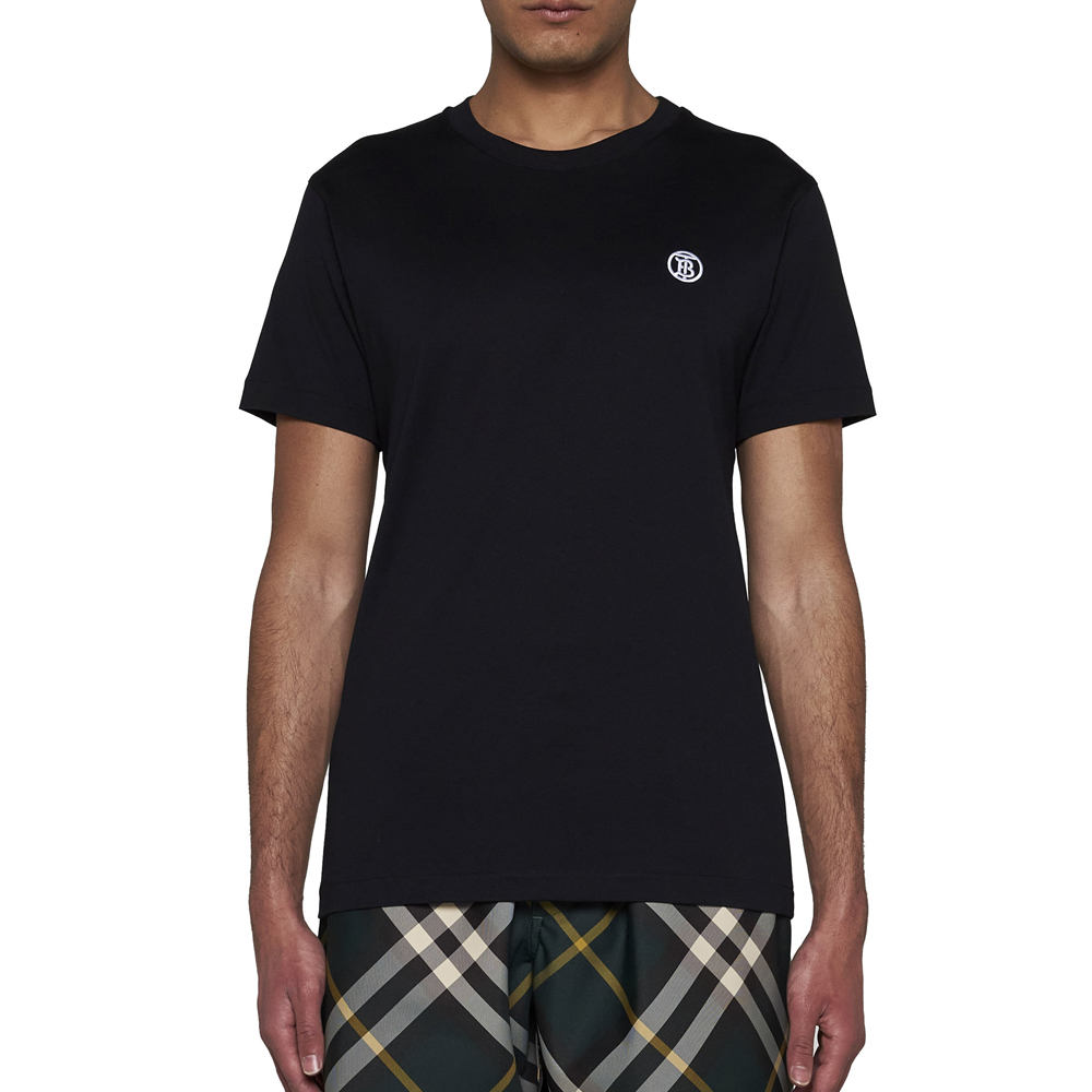 Burberry  Black Letter Print Crew Neck T-Shirt 80840141 圖 4