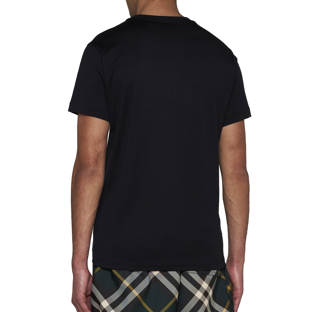 Burberry  Black Letter Print Crew Neck T-Shirt 80840141 圖 5