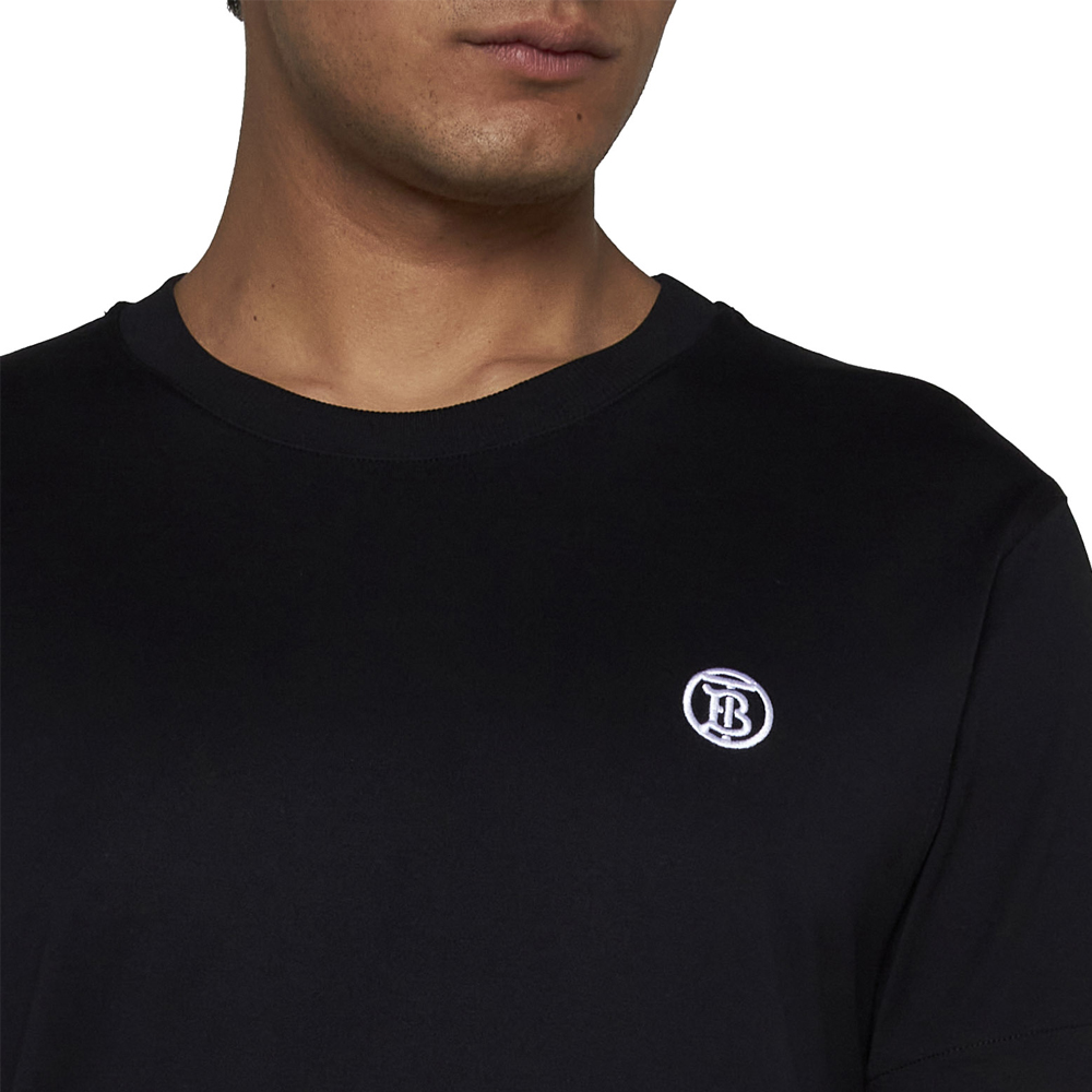 Burberry  Black Letter Print Crew Neck T-Shirt 80840141 圖 6