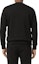 Shop Burberry Black Letter Print Crewneck Slim Fit Long Sleeve Sweatshirt 8026939
