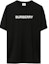 Buy Burberry Black Letter Print Loose-Fit Crew Neck T-Shirt. 8055307