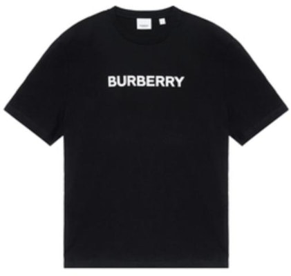 Burberry Black Letter Print Loose-Fit Crew Neck T-Shirt. 8055307 Lookbook Burberry Black Letter Print Loose-Fit Crew Neck T-Shirt. 8055307