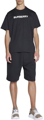 Burberry Black Letter Print Loose-Fit Crew Neck T-Shirt. 8055307 Purchase Burberry Black Letter Print Loose-Fit Crew Neck T-Shirt. 8055307