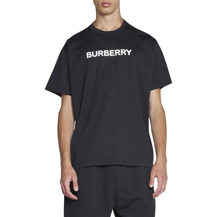 Details for Burberry  Black Letter Print Loose-Fit Crew Neck T-Shirt. 8055307