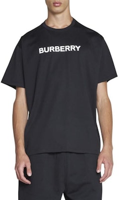 Burberry Black Letter Print Loose-Fit Crew Neck T-Shirt. 8055307 Details for Burberry Black Letter Print Loose-Fit Crew Neck T-Shirt. 8055307