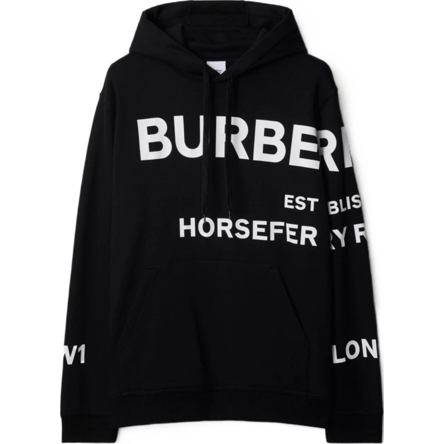 Order Burberry Hoodie Hitam Cetak Huruf. POIZON240620607