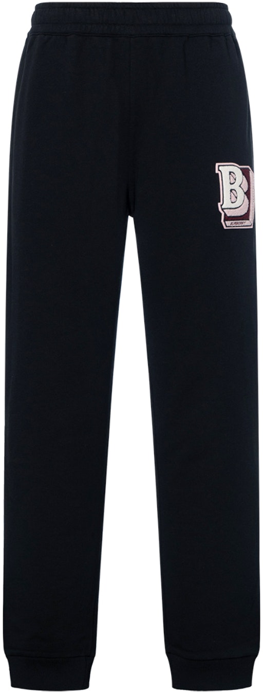 burberry-black-letter-print-straight-leg-casual-pants-8057569