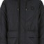 Purchase Burberry Black Logo Embossed Puffer Jacket with Hood and Full Zip. 80581291