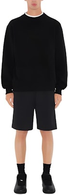 Burberry Black Logo Embroidered Loose Fit Casual Shorts. 80945691 Lookbook Burberry Black Logo Embroidered Loose Fit Casual Shorts. 80945691