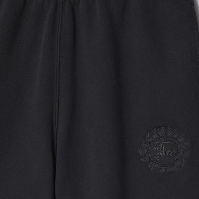 Burberry Black Logo Embroidered Loose Fit Casual Shorts. 80945691 Details for Burberry Black Logo Embroidered Loose Fit Casual Shorts. 80945691