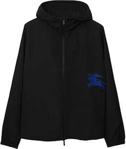 巴宝莉黑色logo刺绣宽松连帽外套. 80867141 Order 巴宝莉黑色logo刺绣宽松连帽外套. 80867141