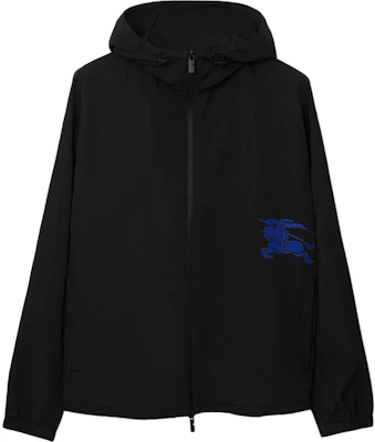 Burberry 黑色logo刺繡寬鬆版連帽外套。 80867141 Order Burberry 黑色logo刺繡寬鬆版連帽外套。 80867141