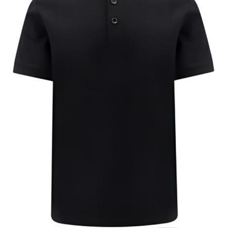 Shop Burberry  Black Logo Embroidered Short Sleeve Polo Shirt 80831541
