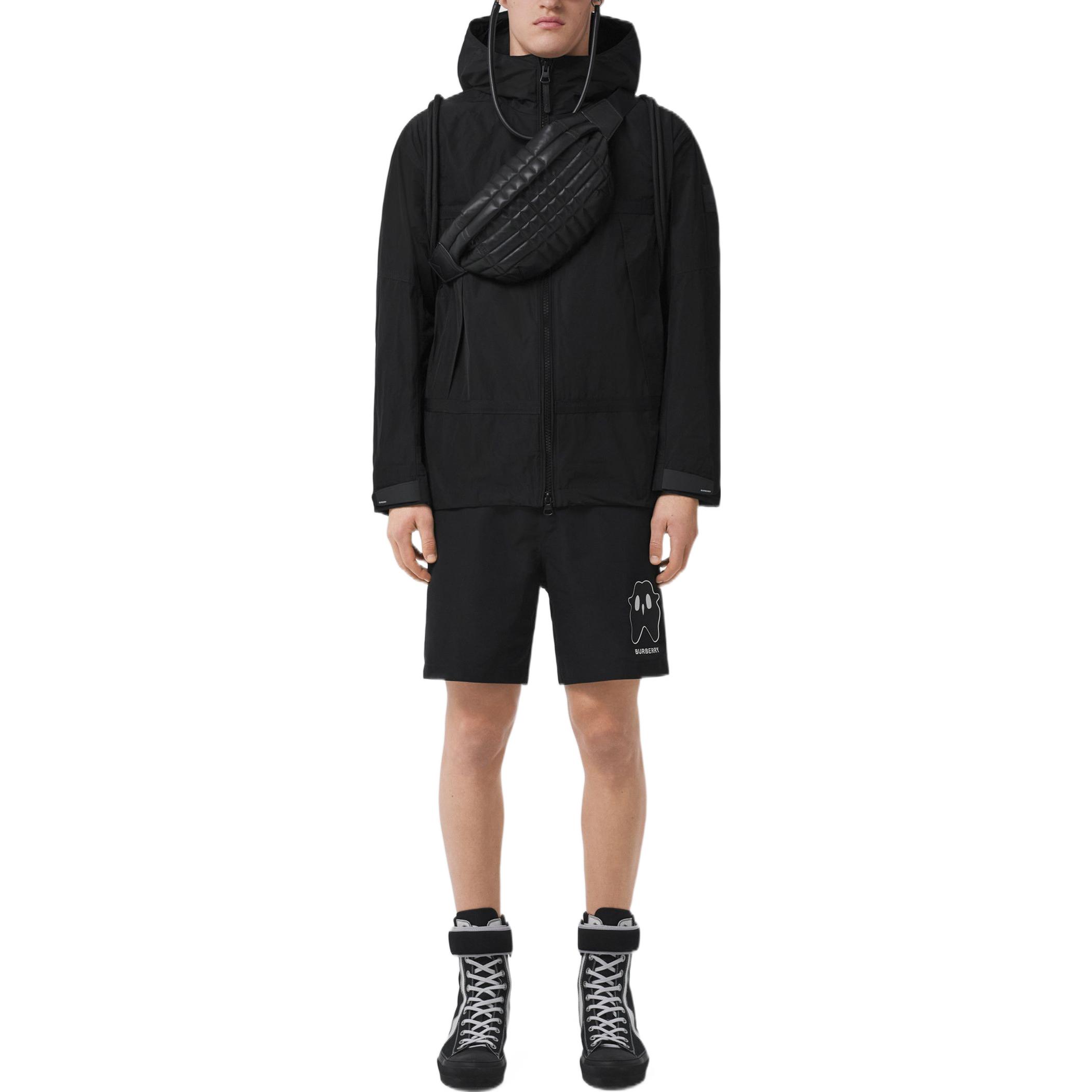 Burberry  Black Logo Patch Lightweight Hooded Jacket 80510091 圖 3