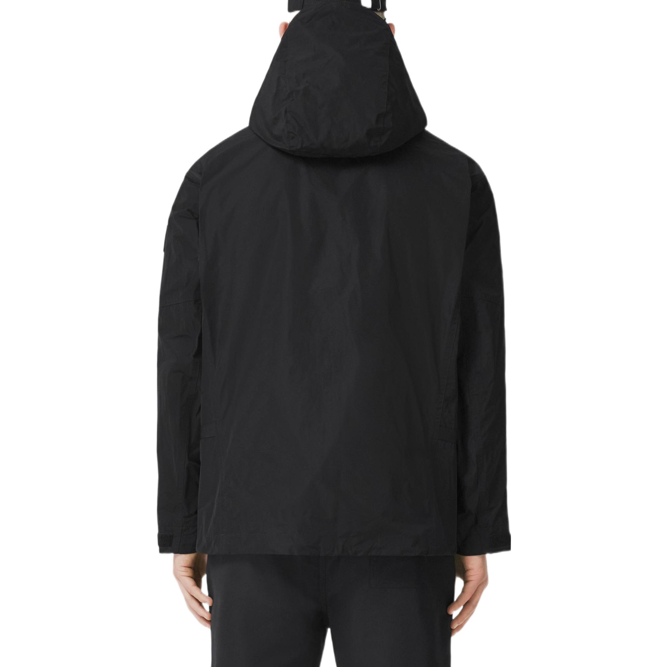 Burberry  Black Logo Patch Lightweight Hooded Jacket 80510091 圖 4