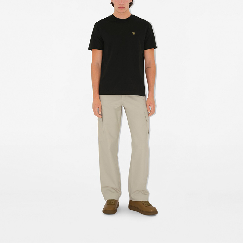 Burberry  Black Logo Print Crew Neck Short Sleeve T-Shirt 80998721 圖 3