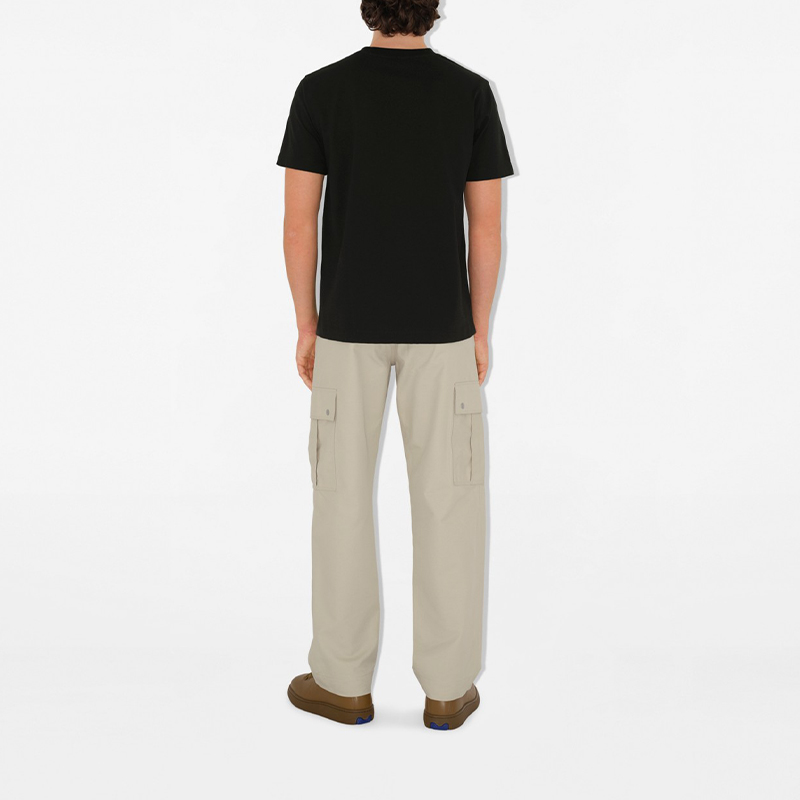 Burberry  Black Logo Print Crew Neck Short Sleeve T-Shirt 80998721 圖 4