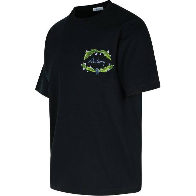 Burberry  Black Logo Print Crewneck Short Sleeve T-Shirt 80978471 圖 4