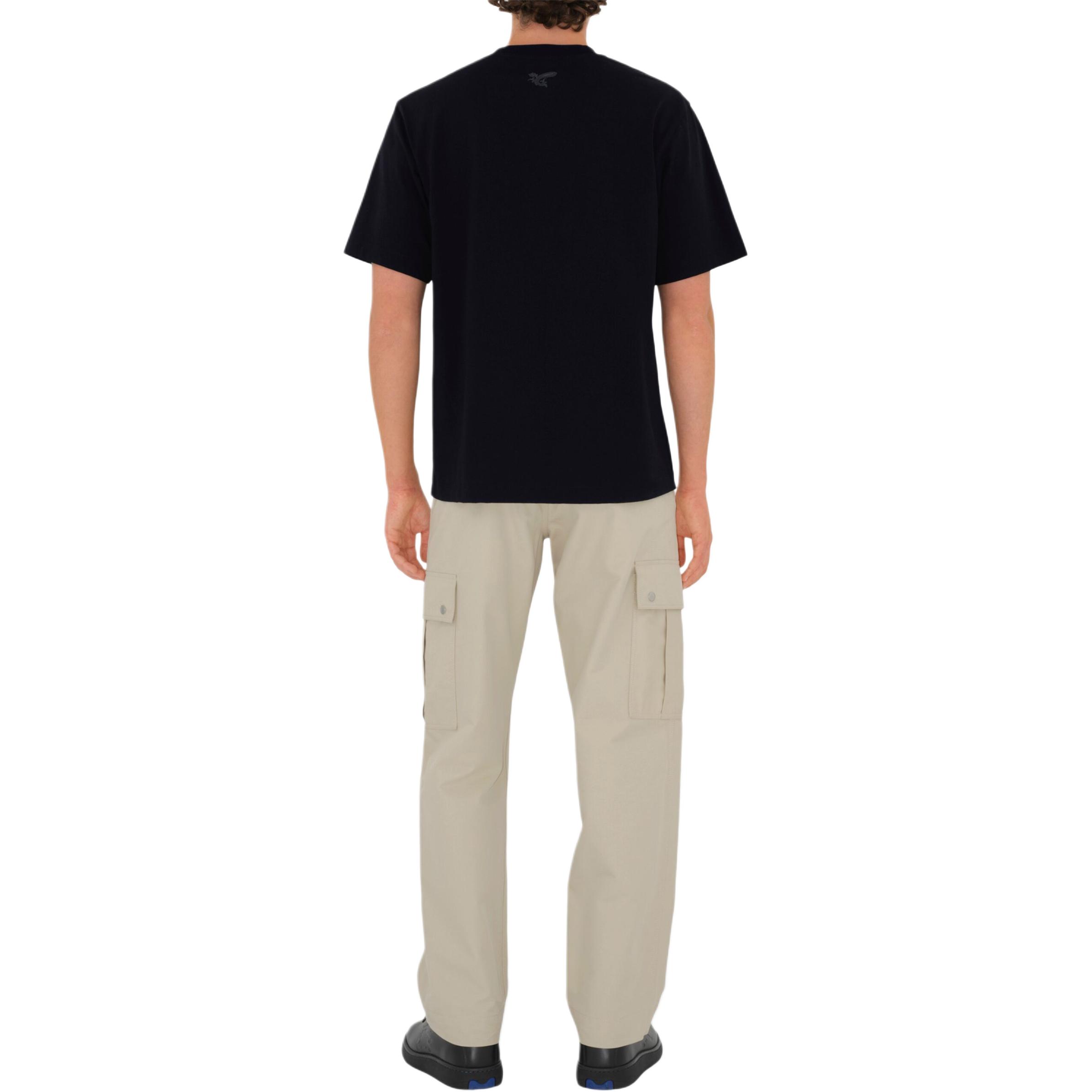 Shop 博柏利 黑色logo印花圆领短袖T恤 80998601