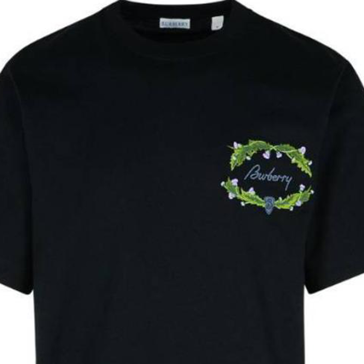 Burberry  Black Logo Print Crewneck Short Sleeve T-Shirt 80978471 圖 5