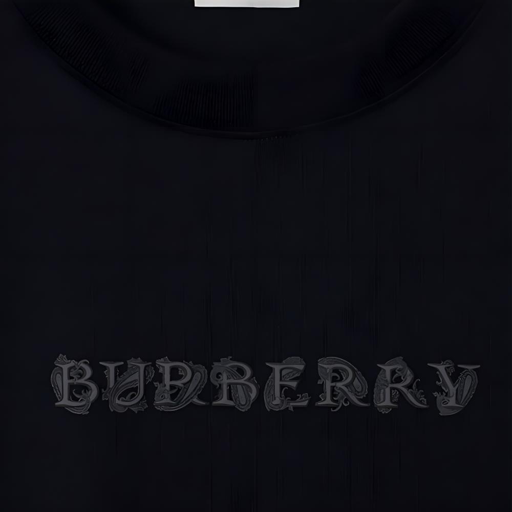 Details for 博柏利 黑色logo印花圆领短袖T恤 80998601