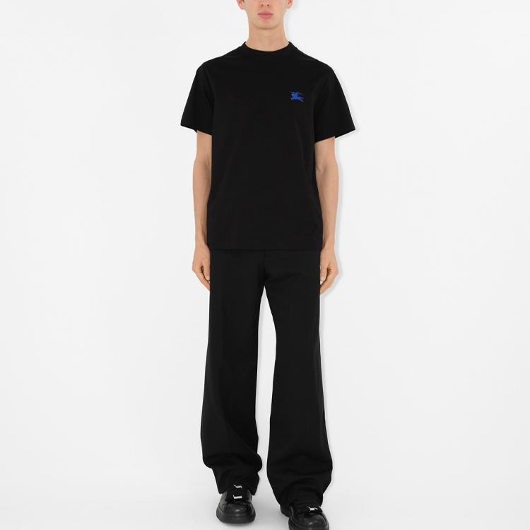 Burberry  Black Logo Slim Fit Crew Neck Short Sleeve T-Shirt 80882981 圖 4