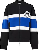 Burberry Black Logo Striped Wool-Blend Zip Jacket 80587391 Burberry Black Logo Striped Wool-Blend Zip Jacket 80587391